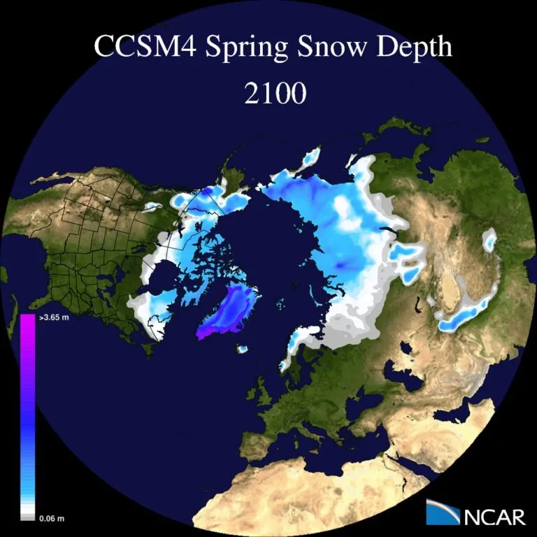 CCSM Spring Snow Cover