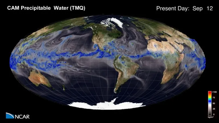 Present Day Precipitable Water