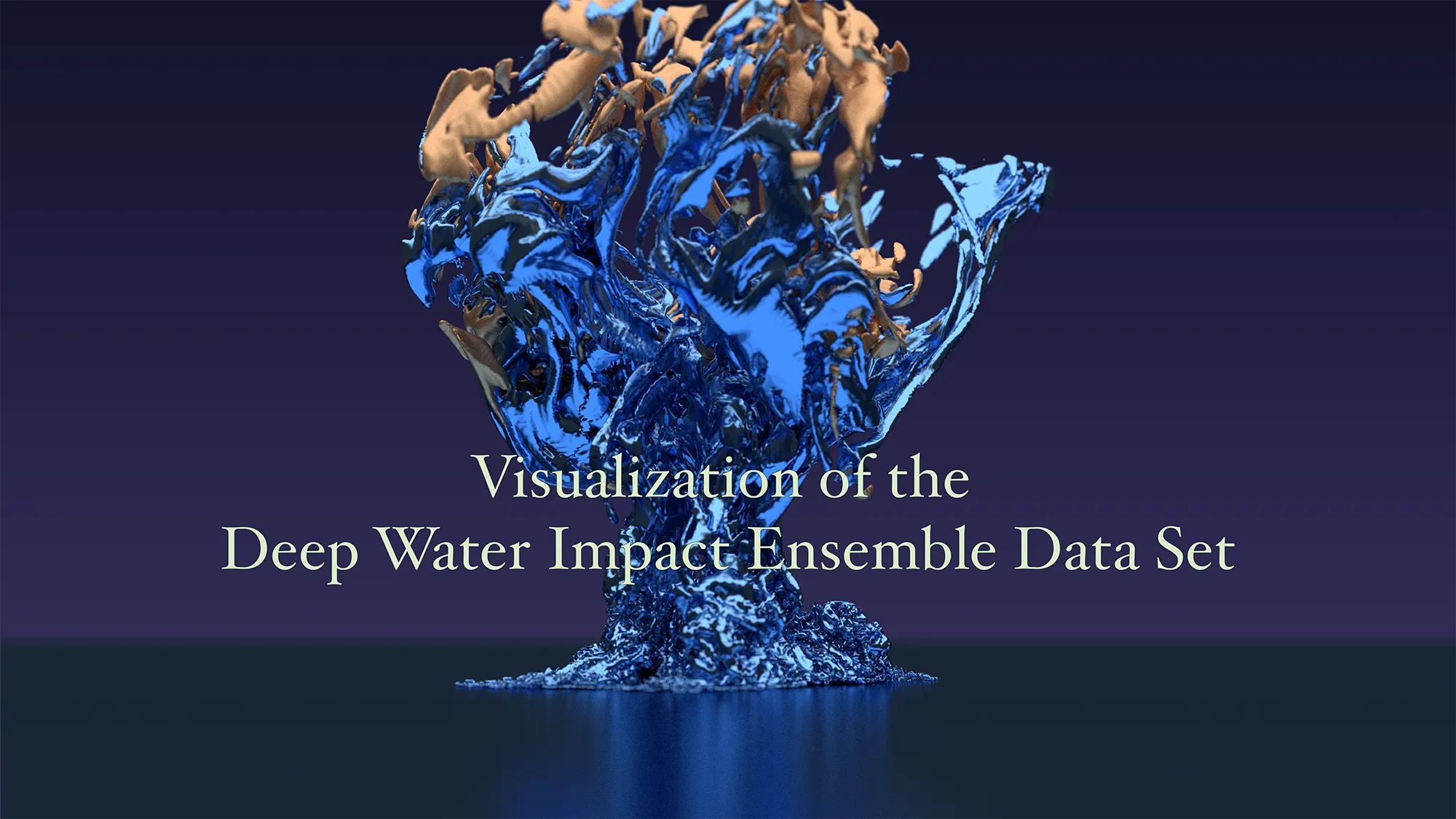 Deep Water Impact Ensemble Data Set 1