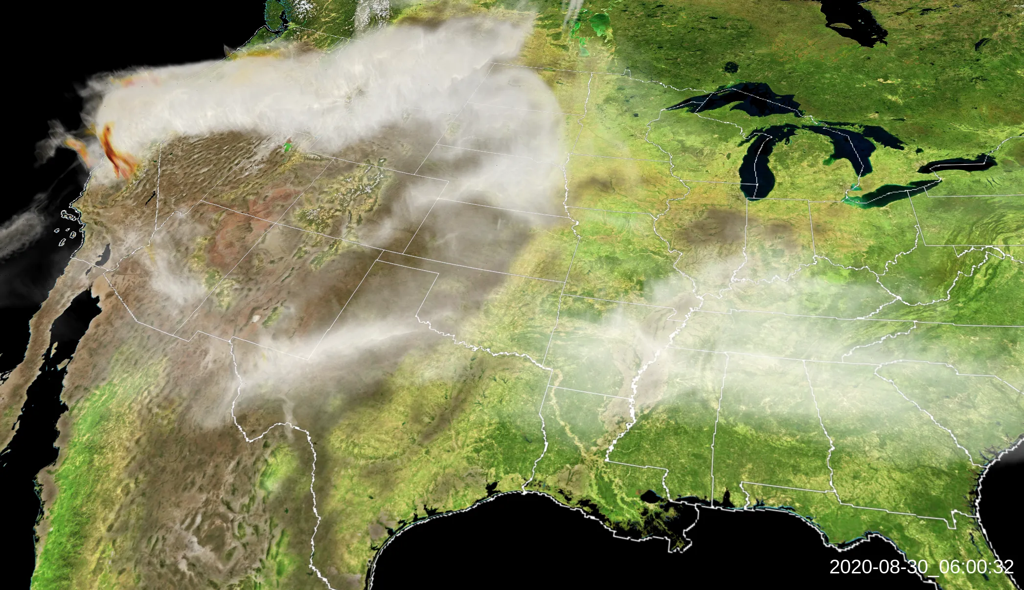 HRRR Smoke in the Summer of 2020