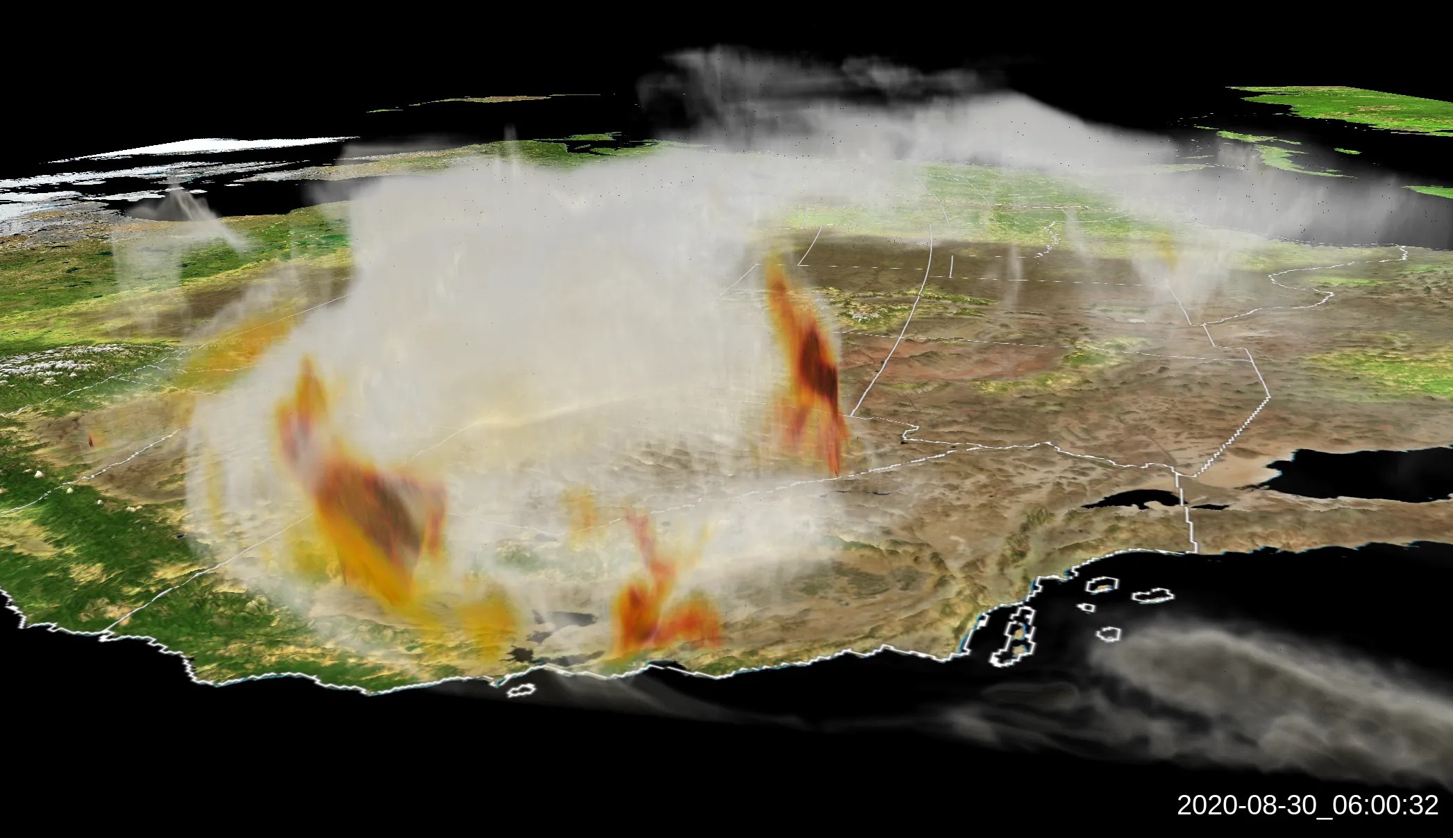 HRRR Smoke Looking East