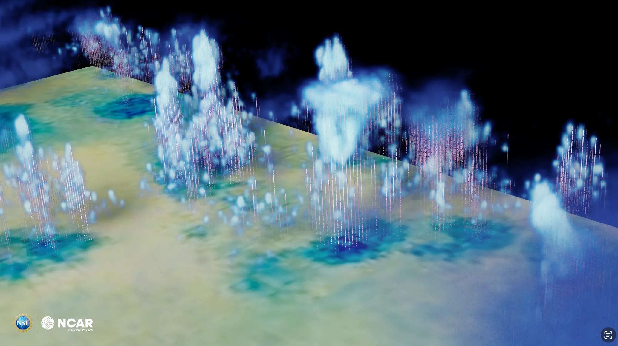 Lagrangian Particles Over Ocean