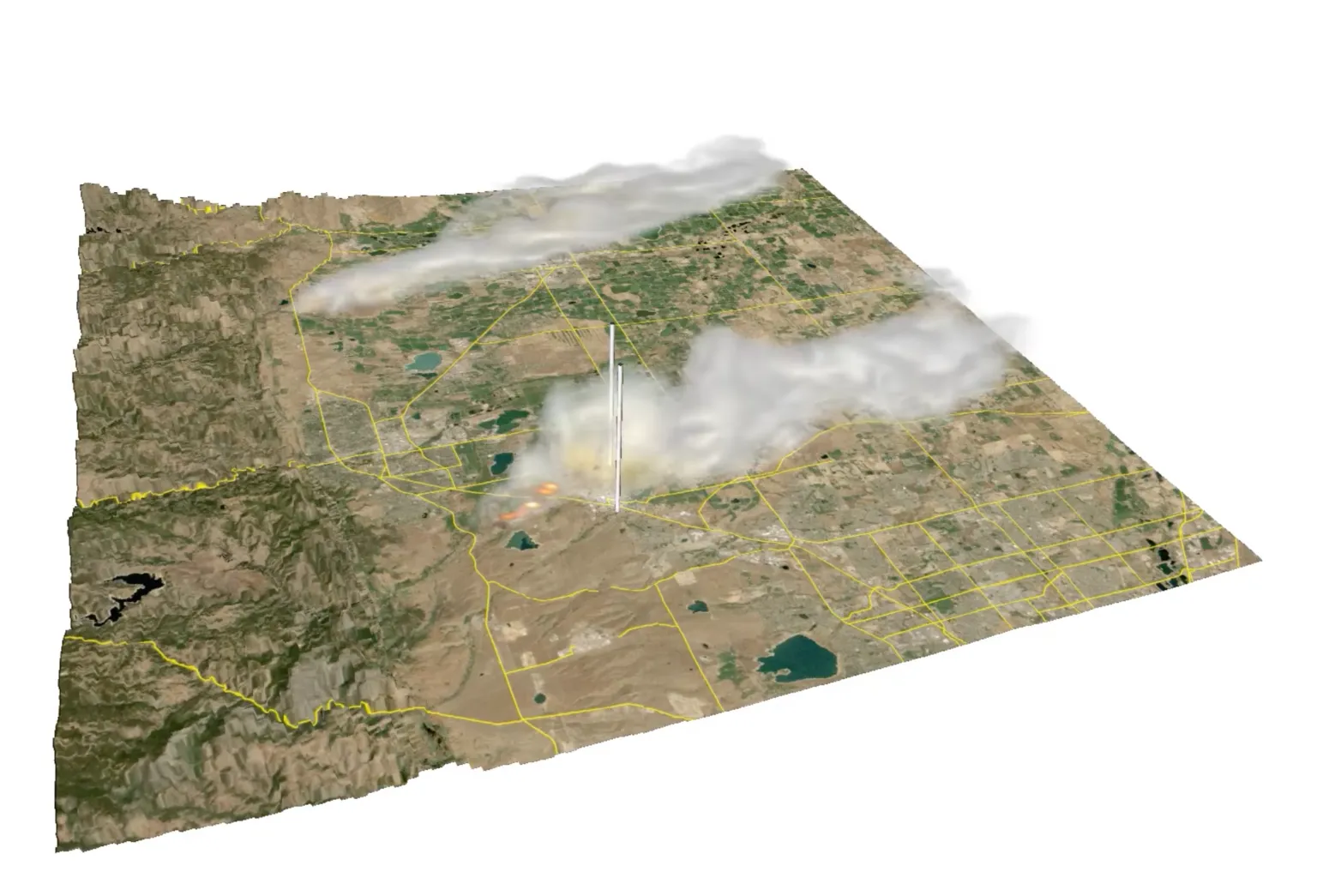 Simulation of Marshall Wildfire