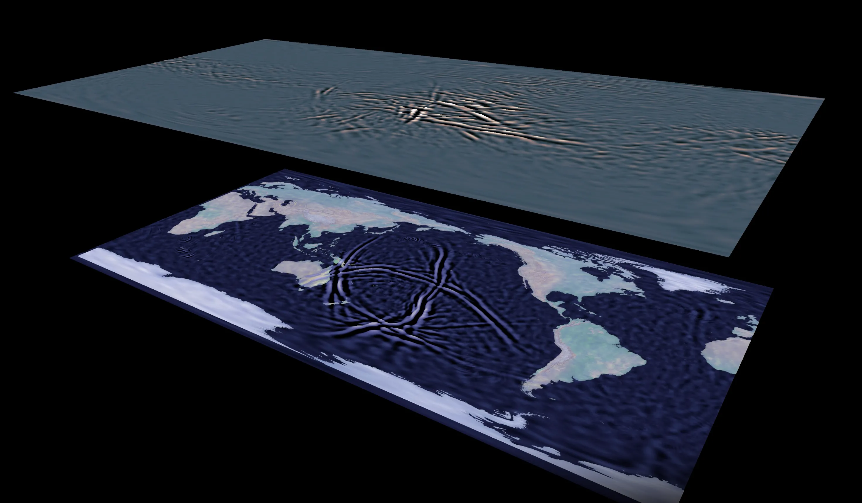 Tonga Eruption Simulation